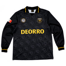 Load image into Gallery viewer, Deorro FC Soccer Away Jersey-Long Sleeve (Black/Gold)
