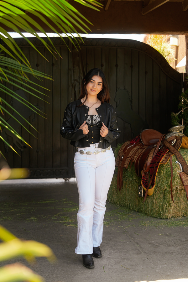 Deorro-Snap Up Crop Jacket