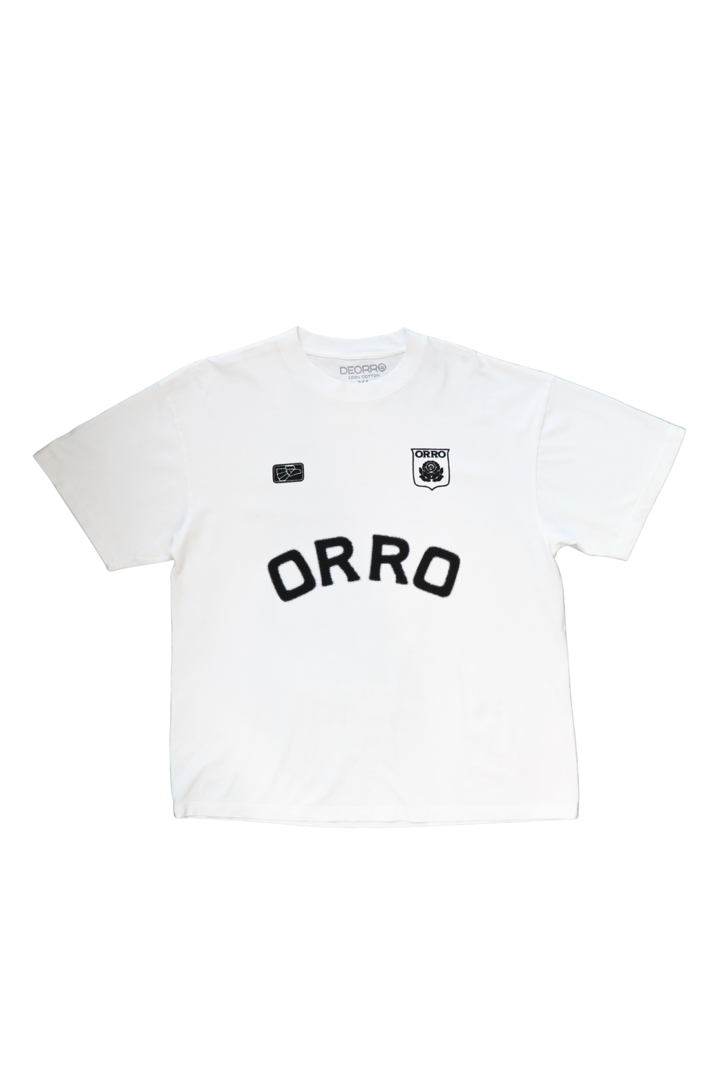 ORRO FC BLUR WHITE TEE (Black Eagle)