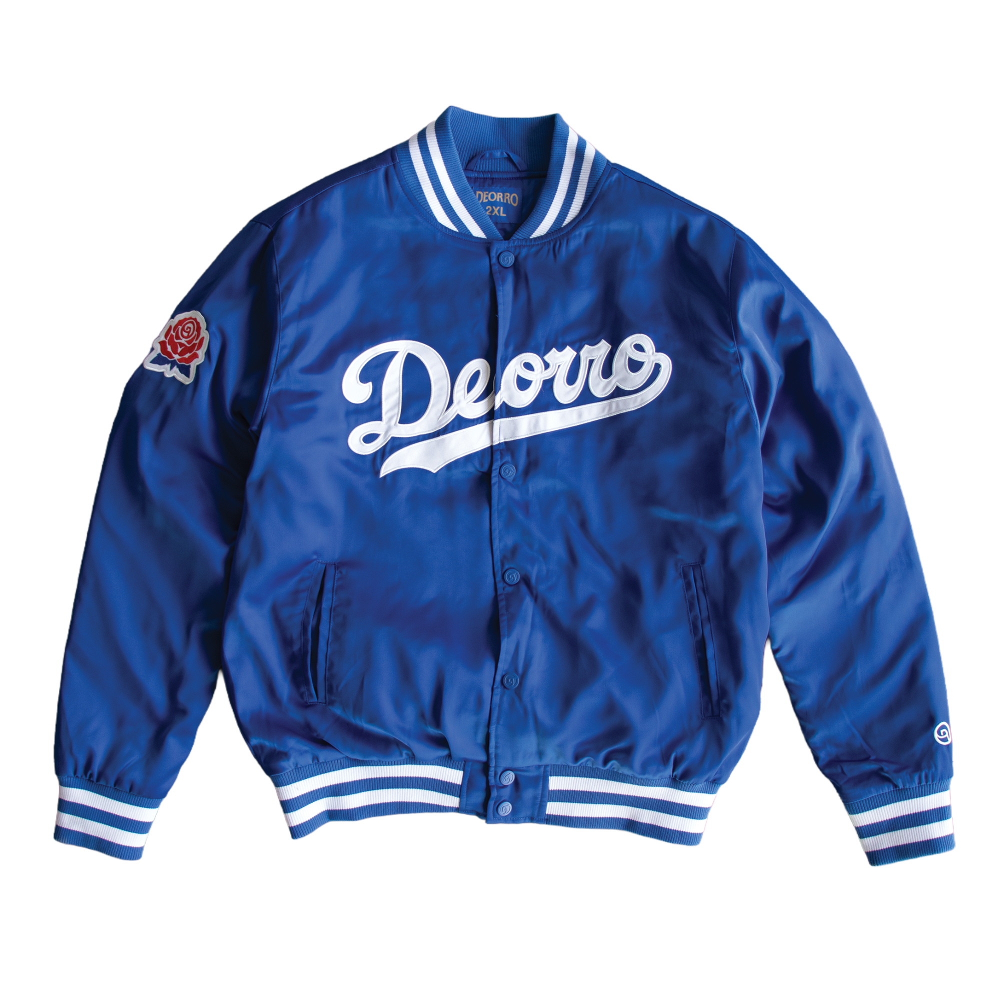 Deorro - Navy Bomber Jacket  Satin Poly