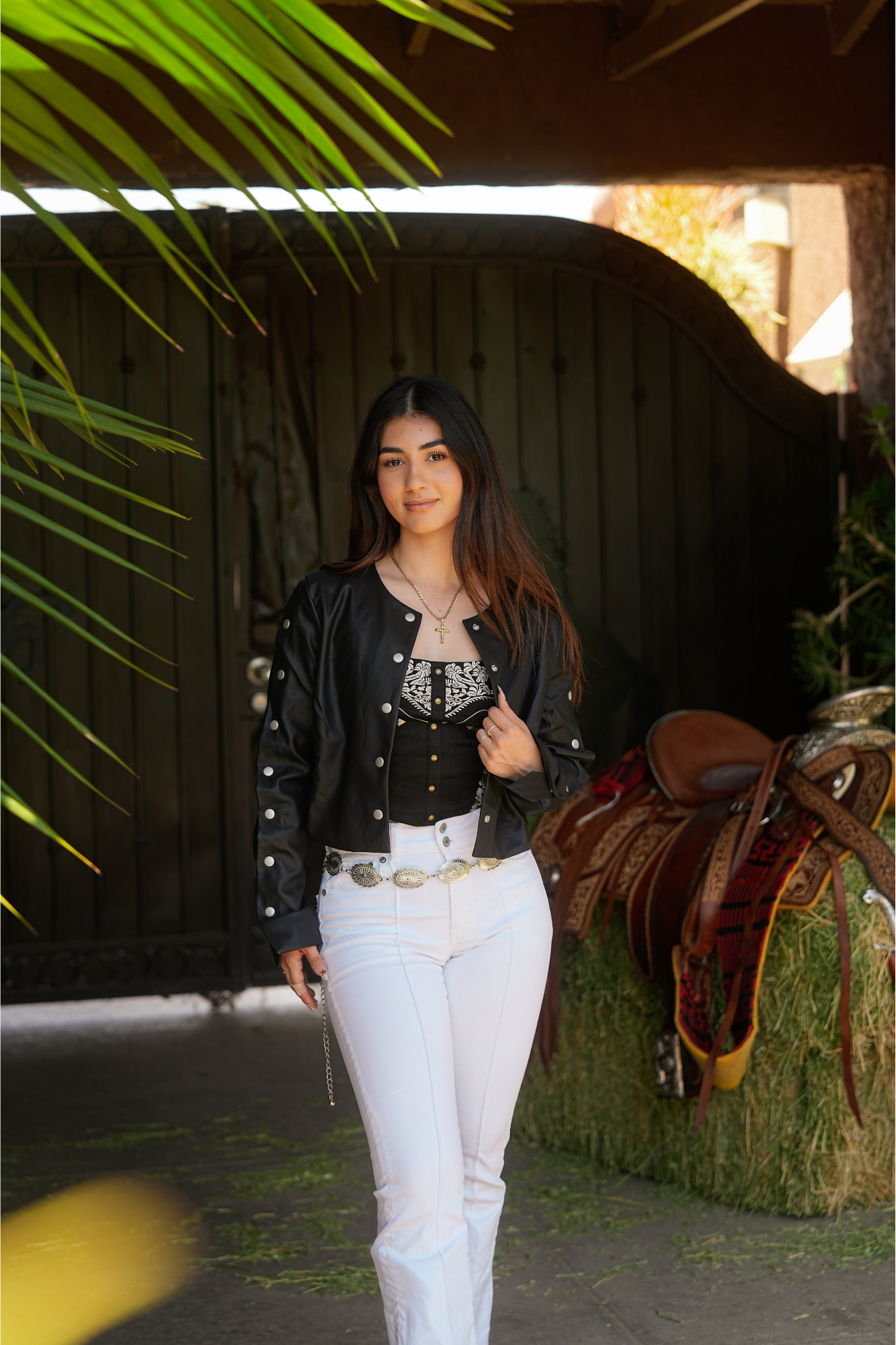 Deorro-Snap Up Crop Jacket