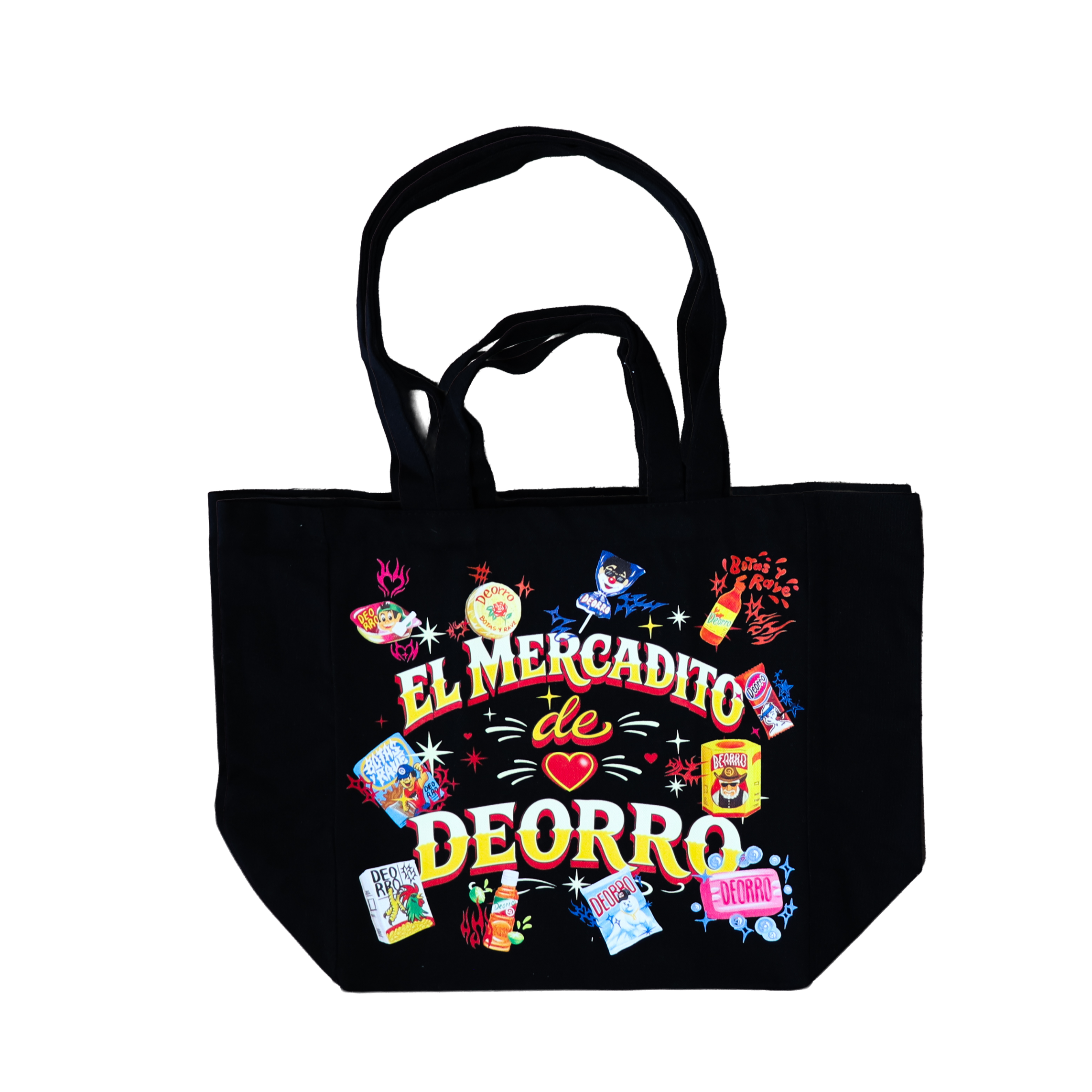 El Mercadito de Deorro Tote Bag (Black)
