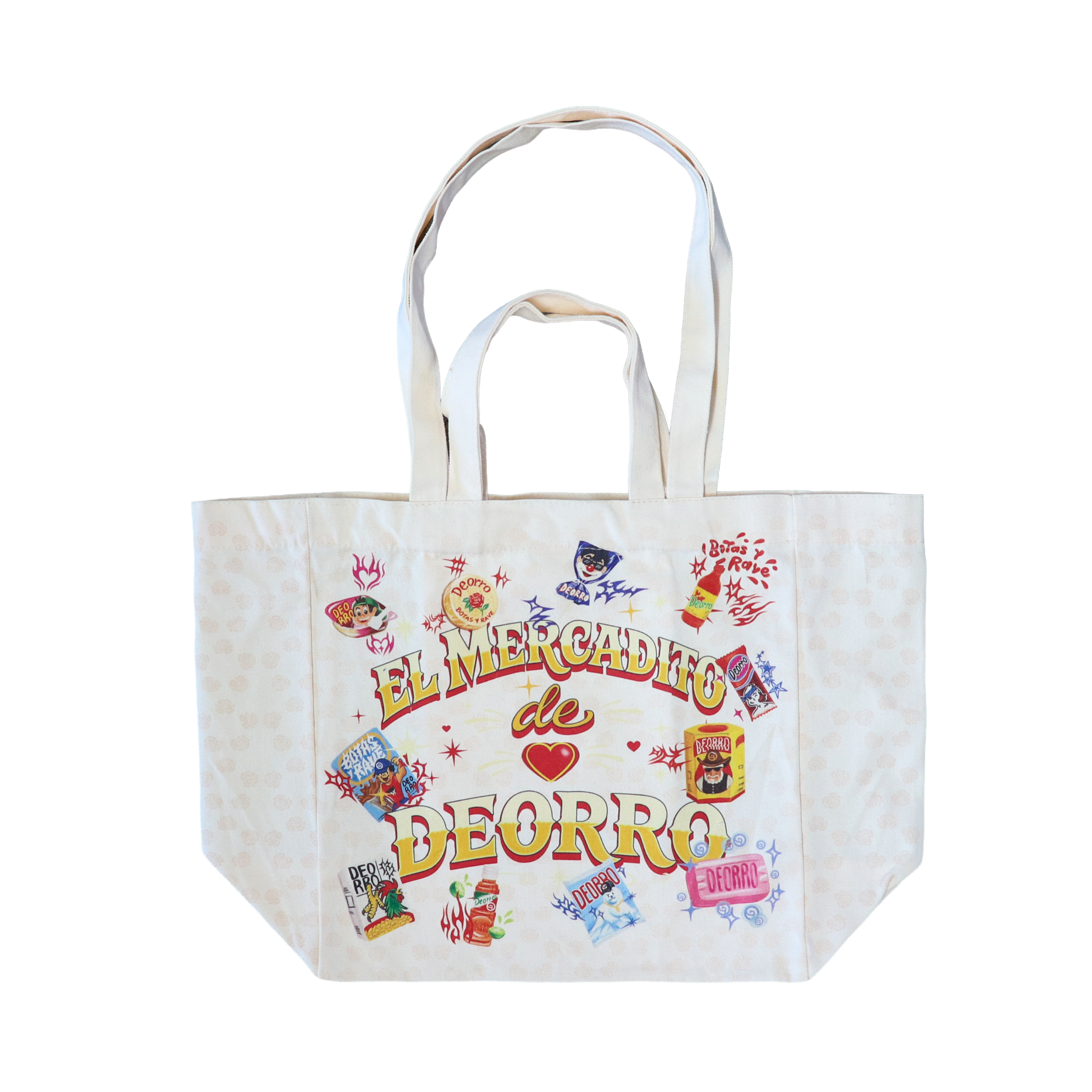 El Mercadito de Deorro Tote Bag (Beige)