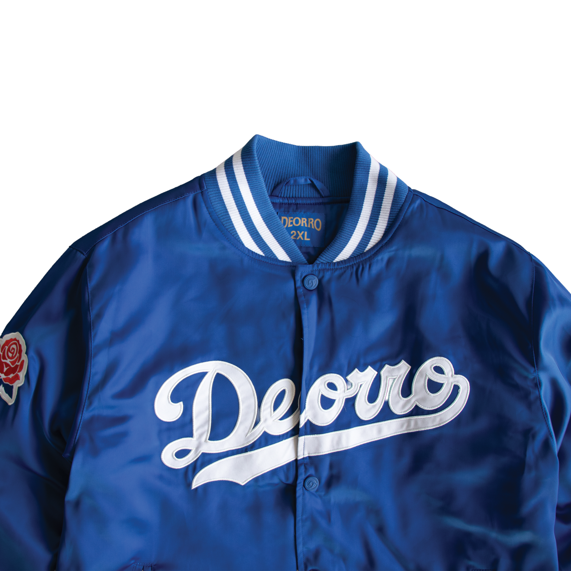 Deorro - Navy Bomber Jacket  Satin Poly
