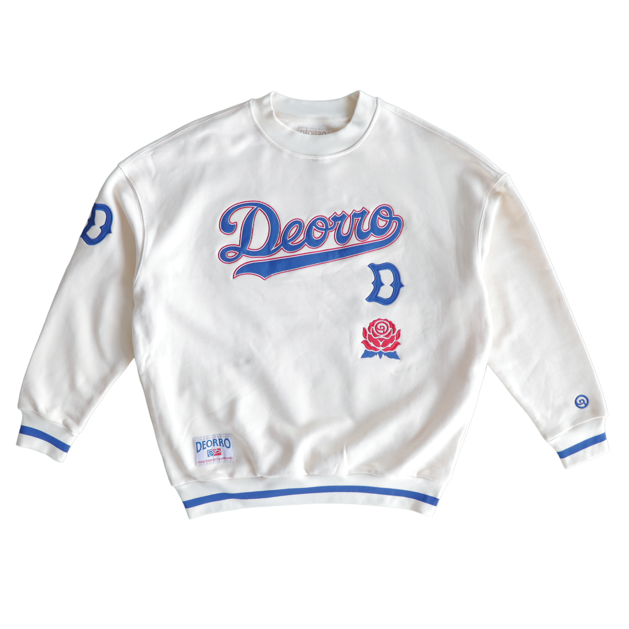 Deorro-Cream Oversized Crew Pullover