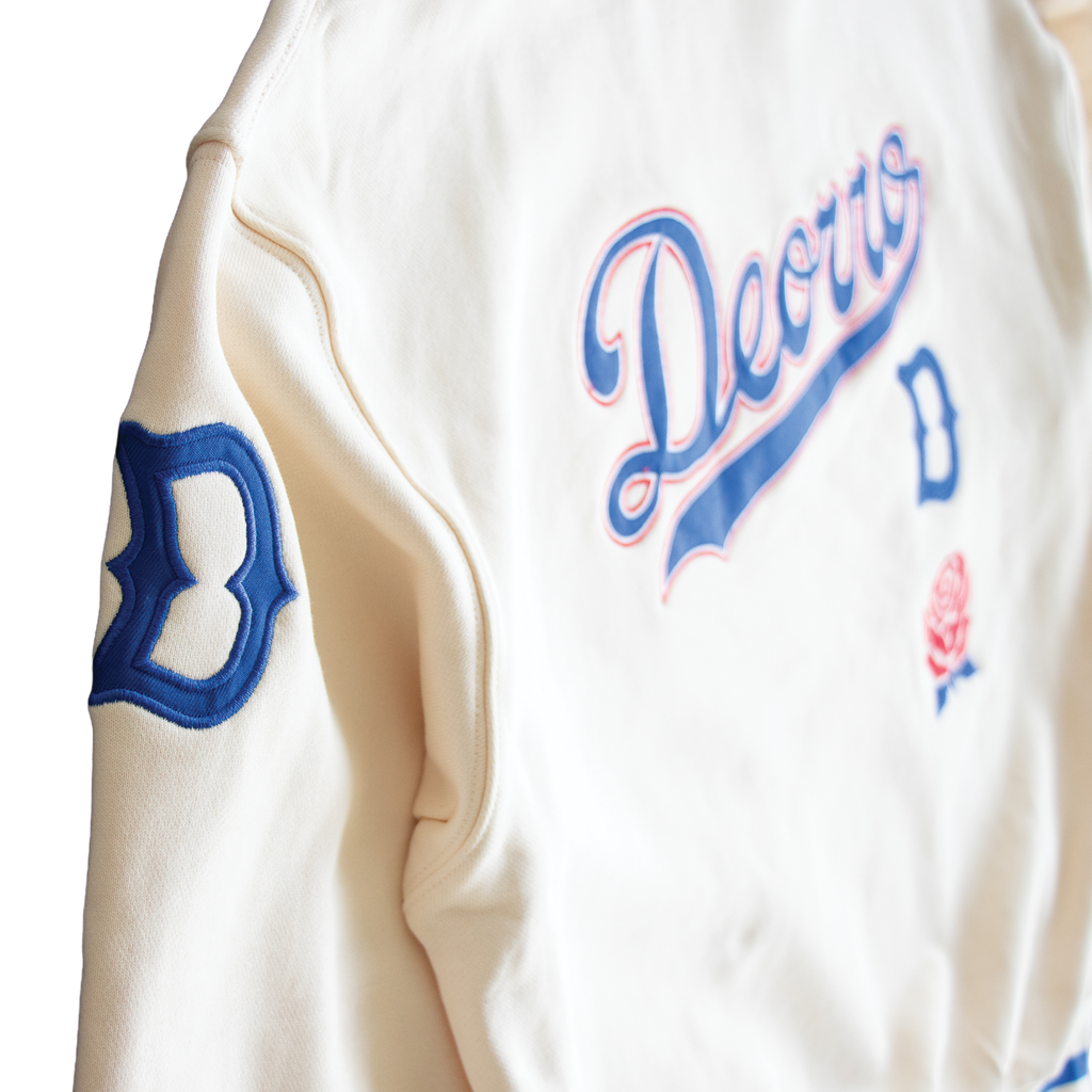 Deorro-Cream Oversized Crew Pullover