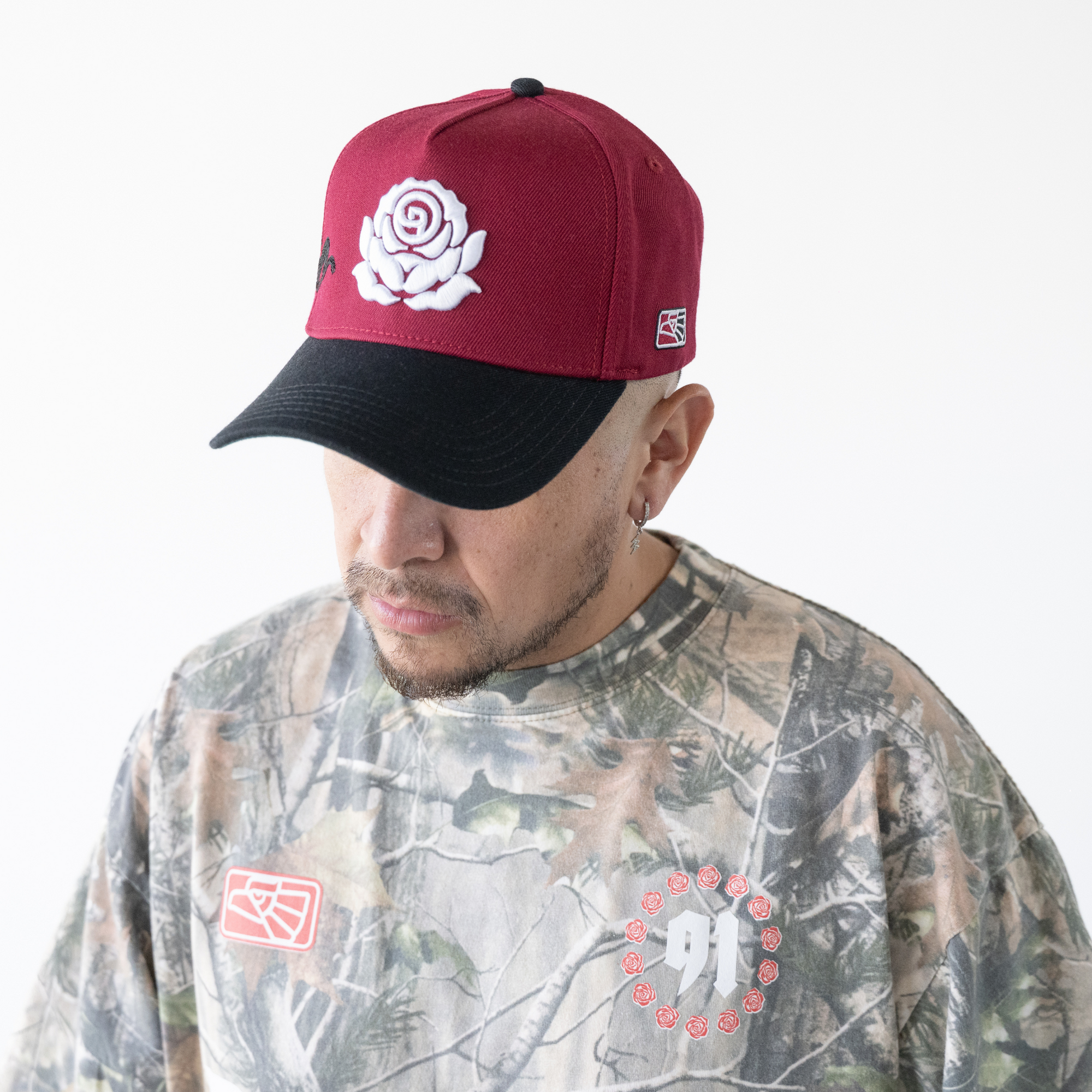 Deorro-Chain Stitch / Rose (DARK RED)