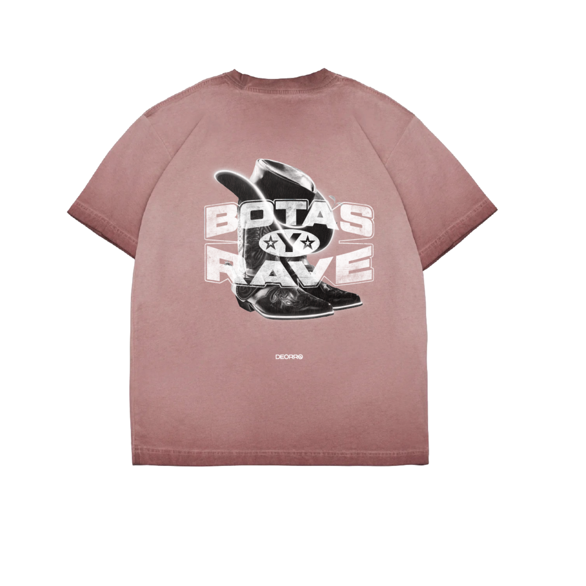 DEORRO-BOTAS Y RAVE Tee (Washed red)
