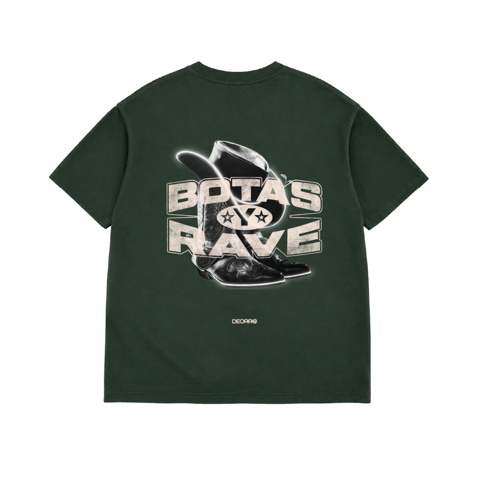 DEORRO-BOTAS Y RAVE Tee (Forrest Green)