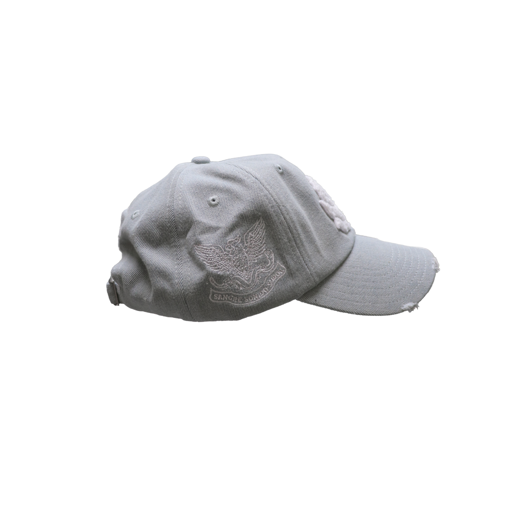 Deorro-Light Blue Denim Distressed Dad Snapback
