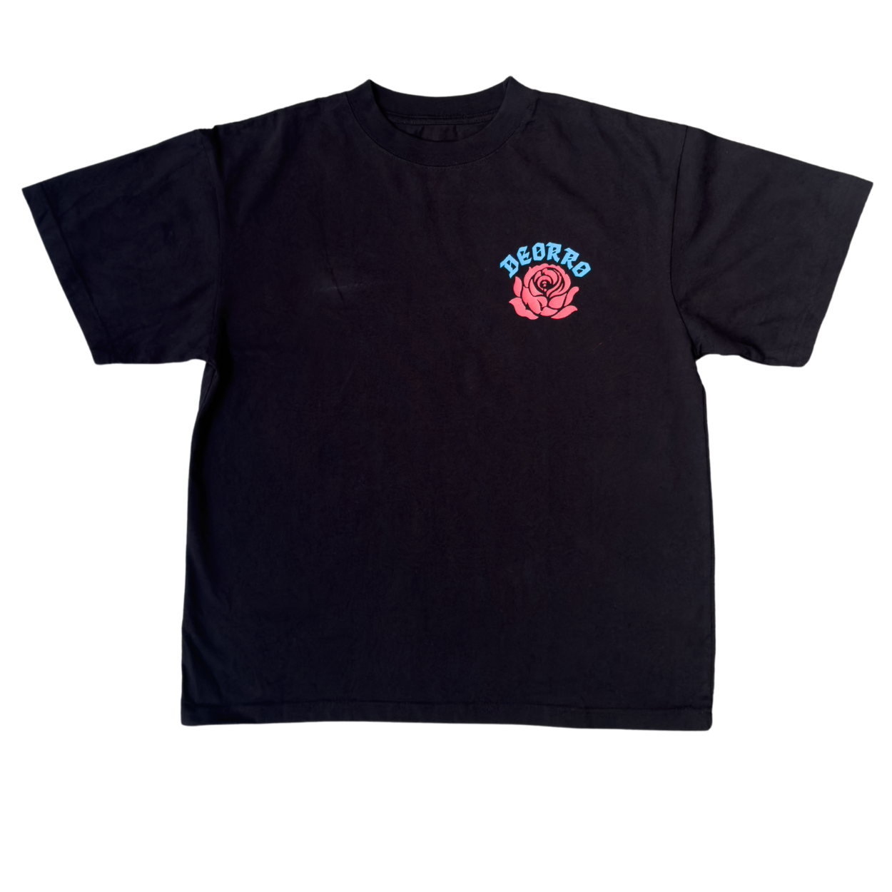 Flor Azul- Deorro Black Tee