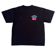 Load image into Gallery viewer, Flor Azul- Deorro Black Tee