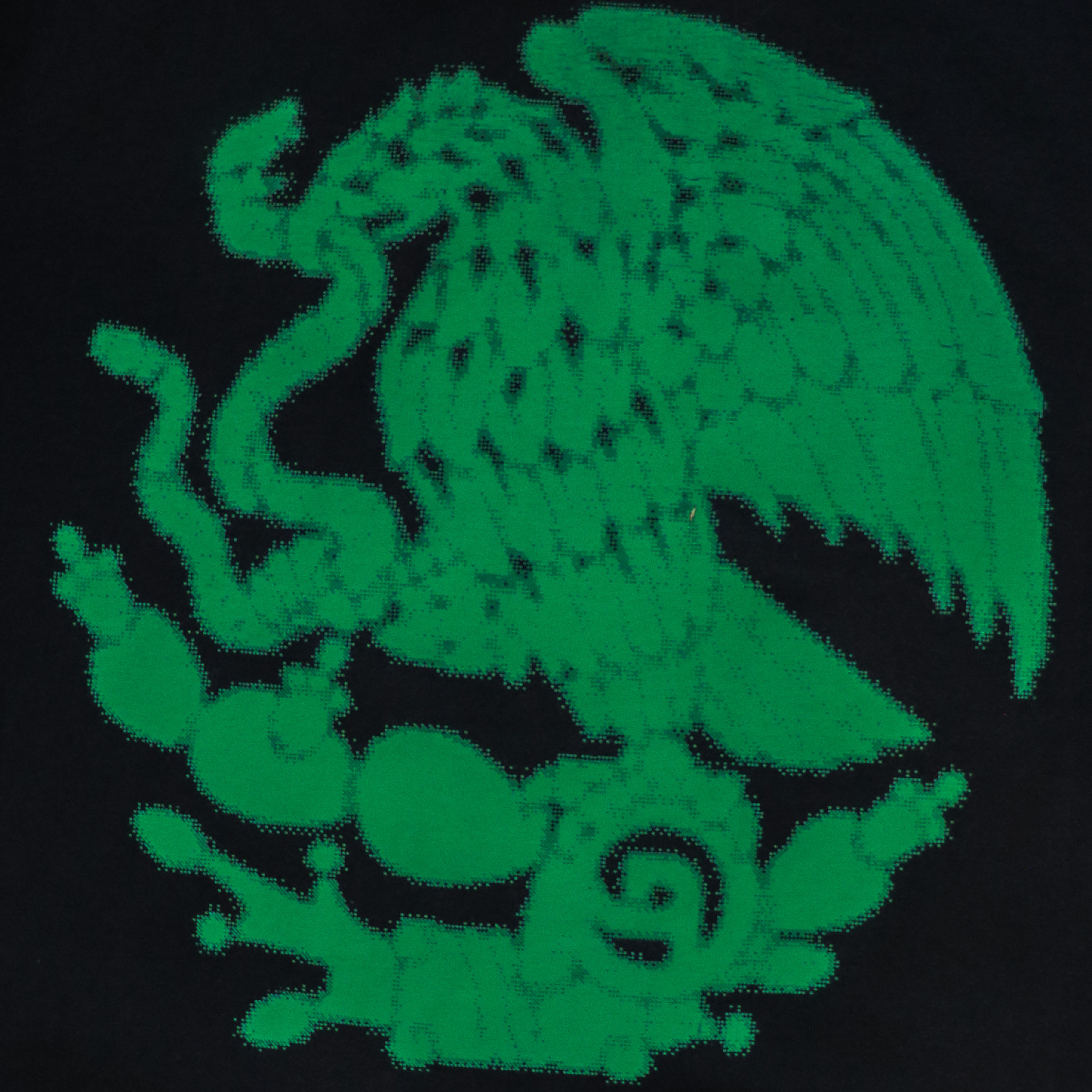 ORRO FC BLUR BLACK TEE (Neon Green)