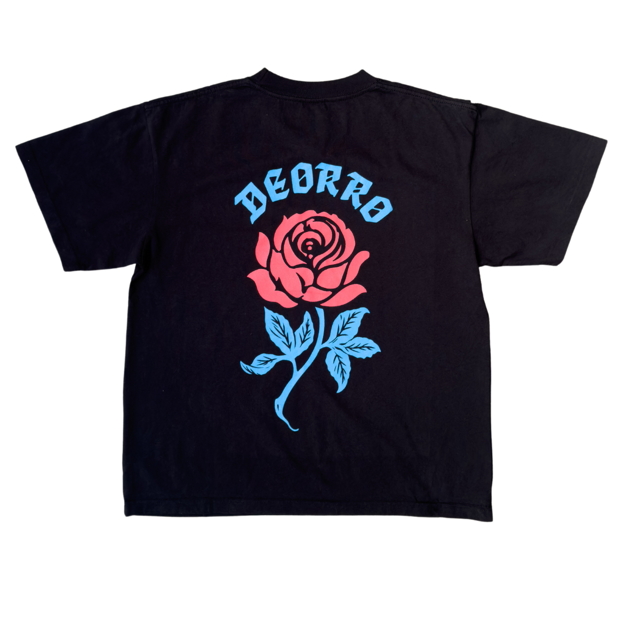 Flor Azul- Deorro Black Tee