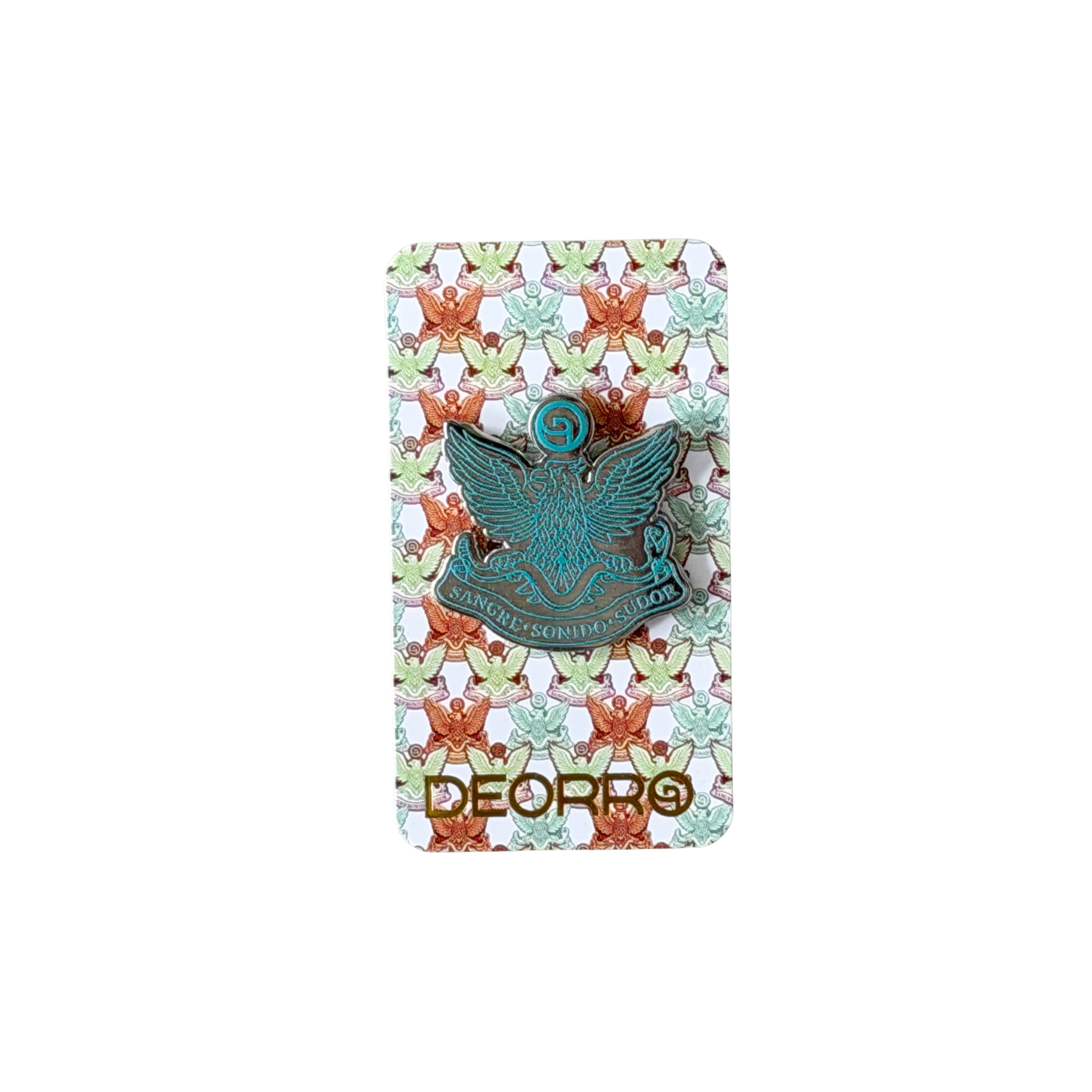 Deorro- Aguila Pin (Teal/Silver)