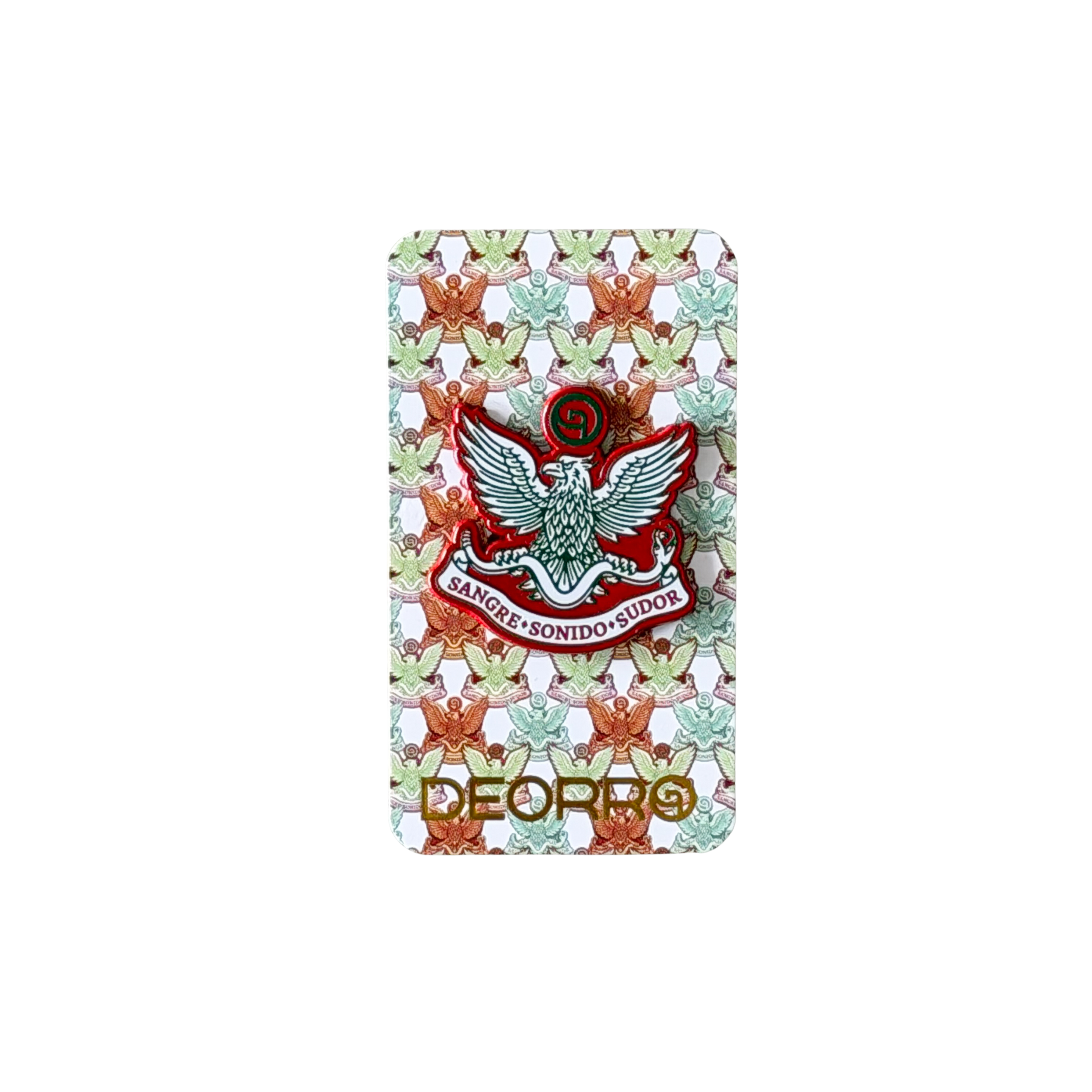 Deorro- Aguila Pin (Red/Green)