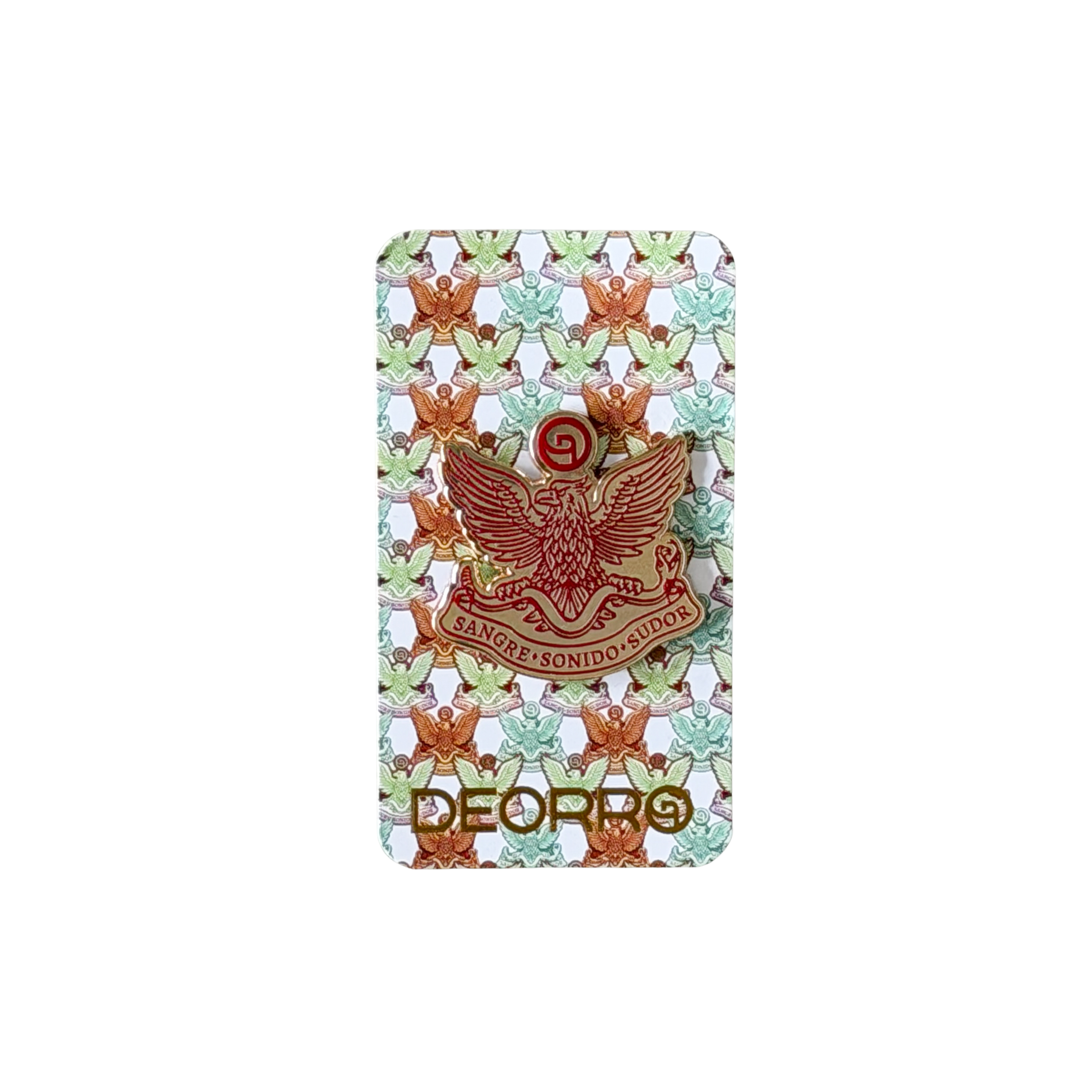 Deorro- Aguila Pin (Red/Gold)