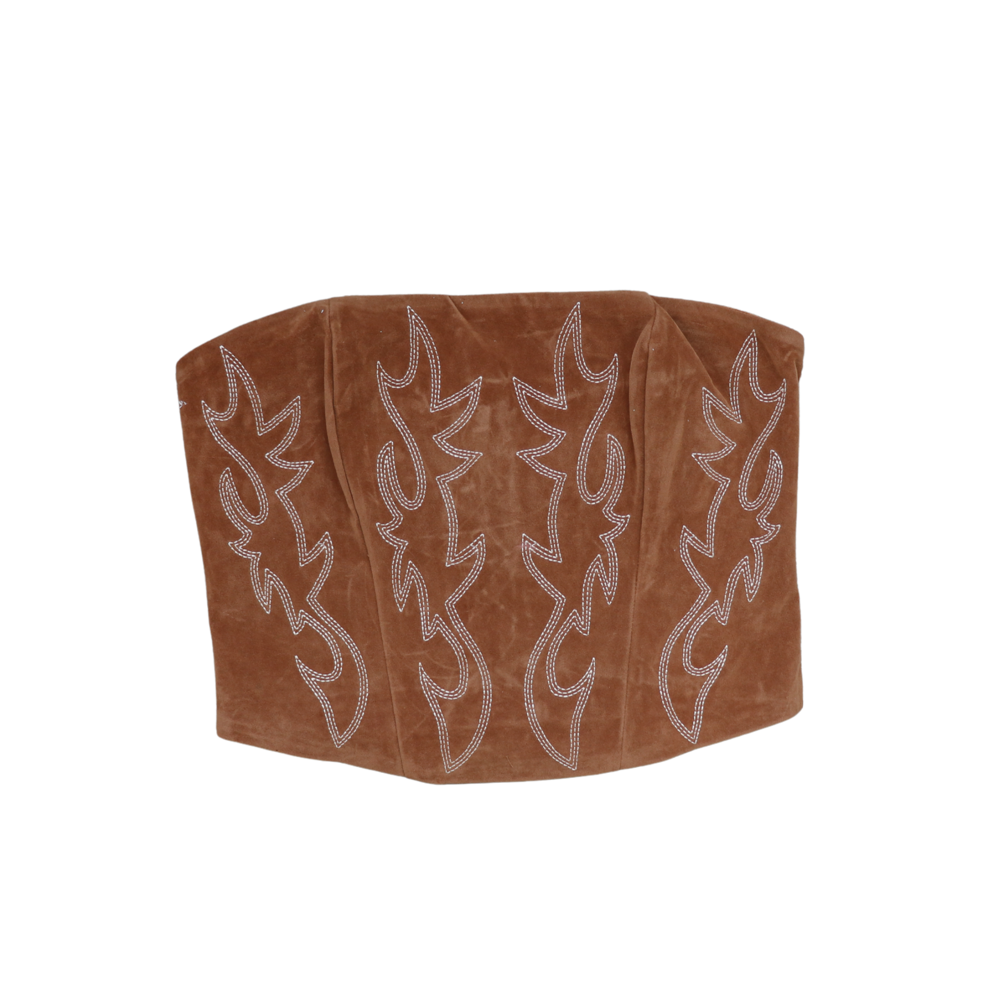Deorro-Lace Up Halter Corset Top (TAN)