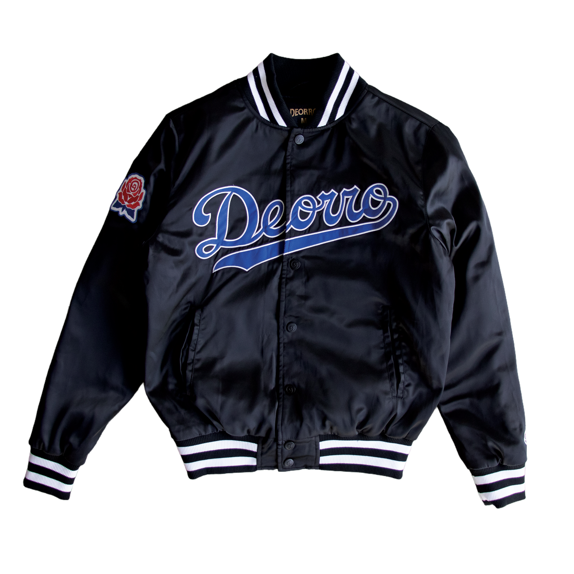 Deorro - Black Bomber Jacket  Satin Poly