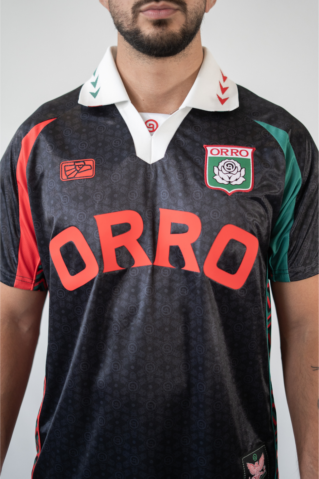 ORRO Futbol Jersey  (Black)