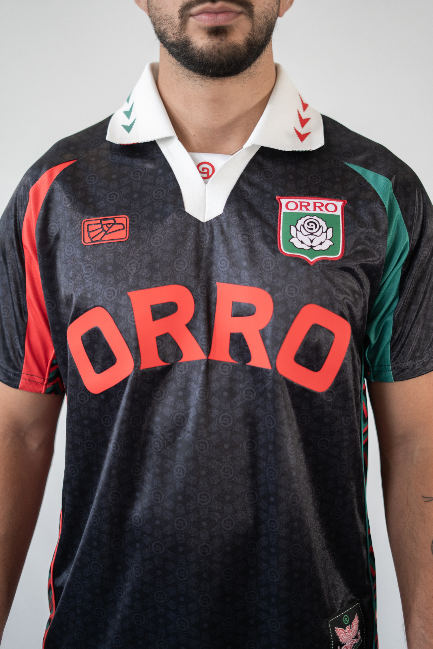 ORRO Futbol Jersey  (Black)