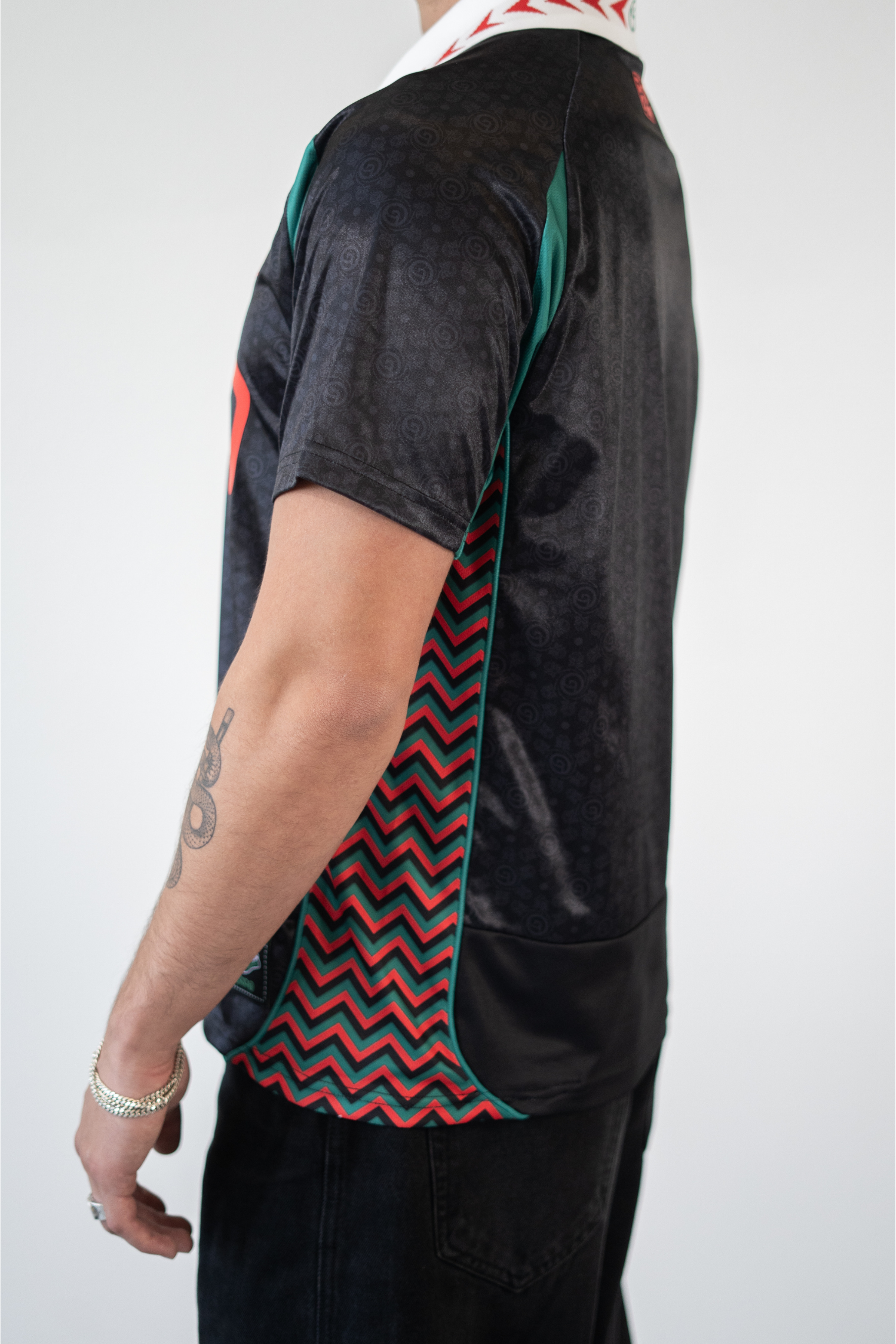 ORRO Futbol Jersey  (Black)