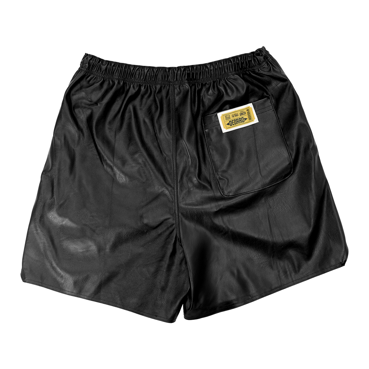Deorro Shorts - Carta de Amor (Black Leather)