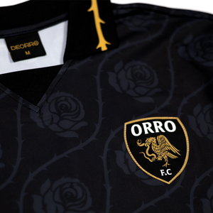 Deorro FC Soccer Away Jersey-Long Sleeve (Black/Gold)