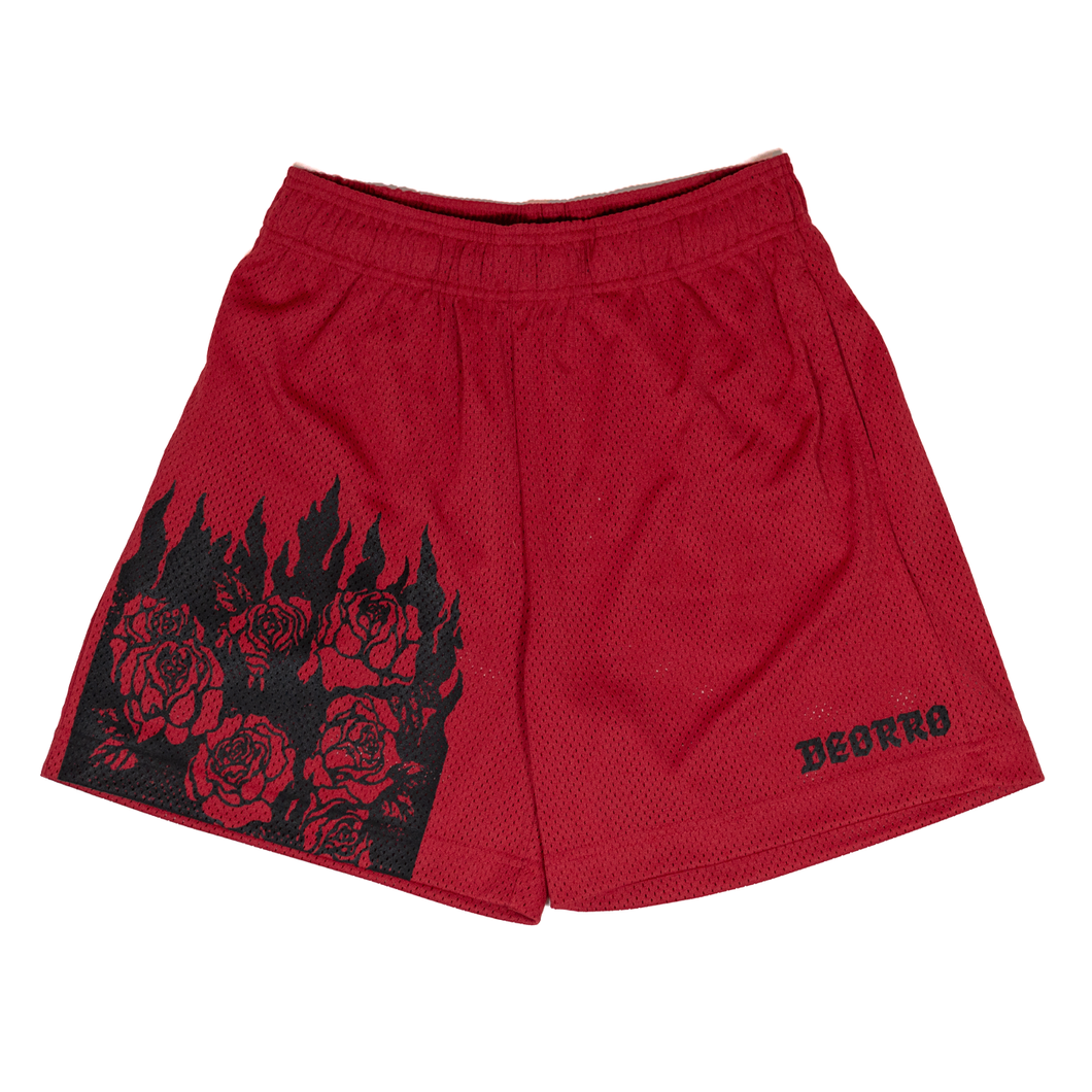 Deorro Mesh Shorts (Red)