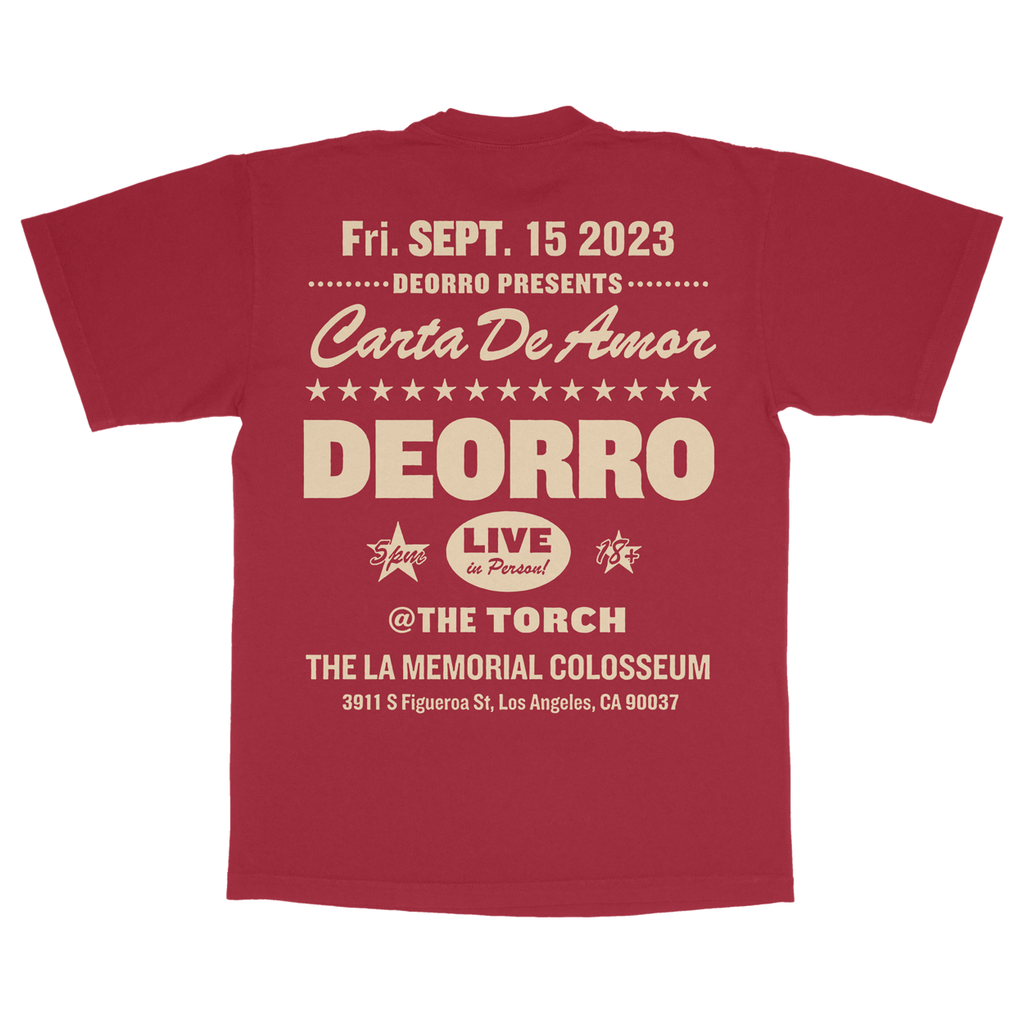 Deorro - Vintage Poster Tee  (Red)