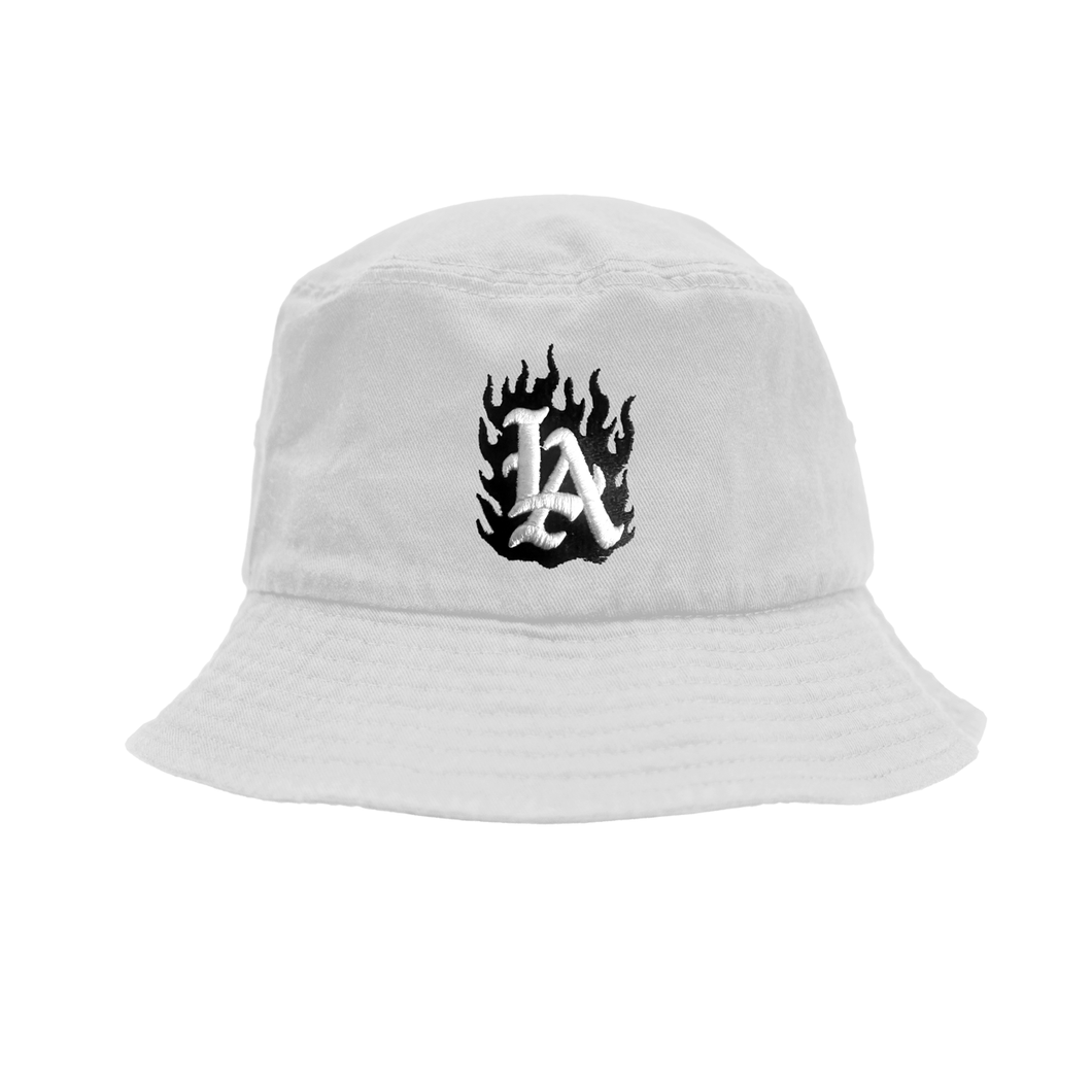 LA Fuego Bucket Hat (White)